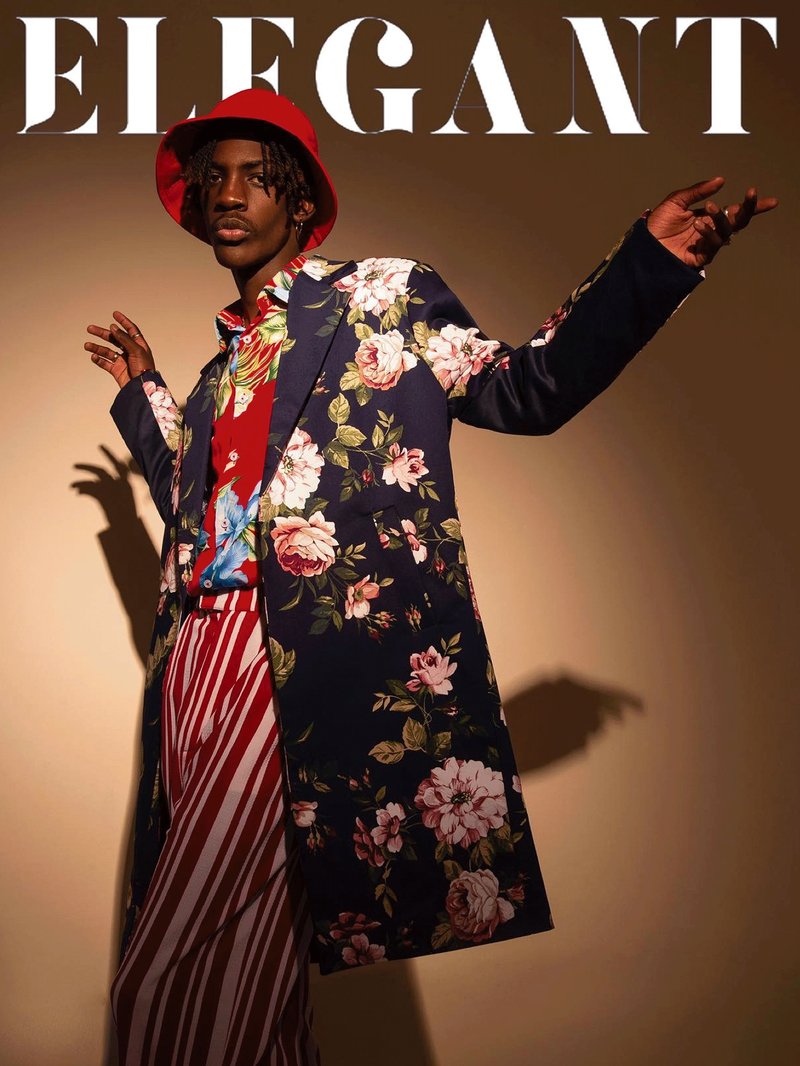 Elegant magazine cover